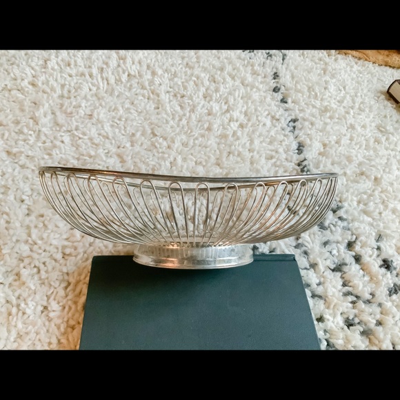 Retro Silver Plated Vintage Bread Bowl